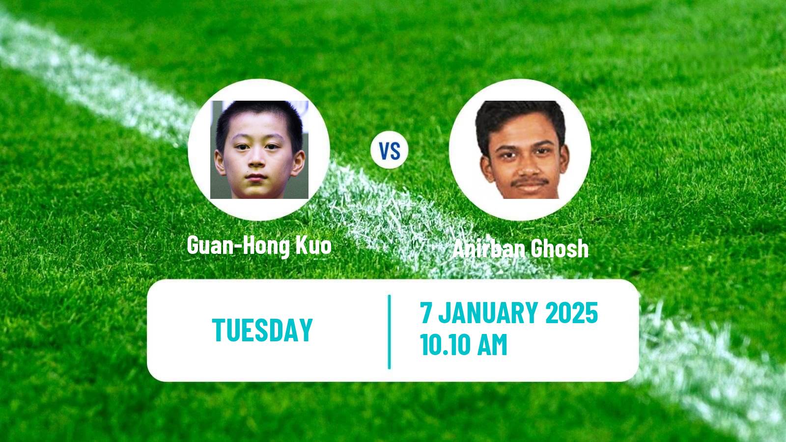 Table tennis Wtt Star Contender Doha Men Guan-Hong Kuo - Anirban Ghosh