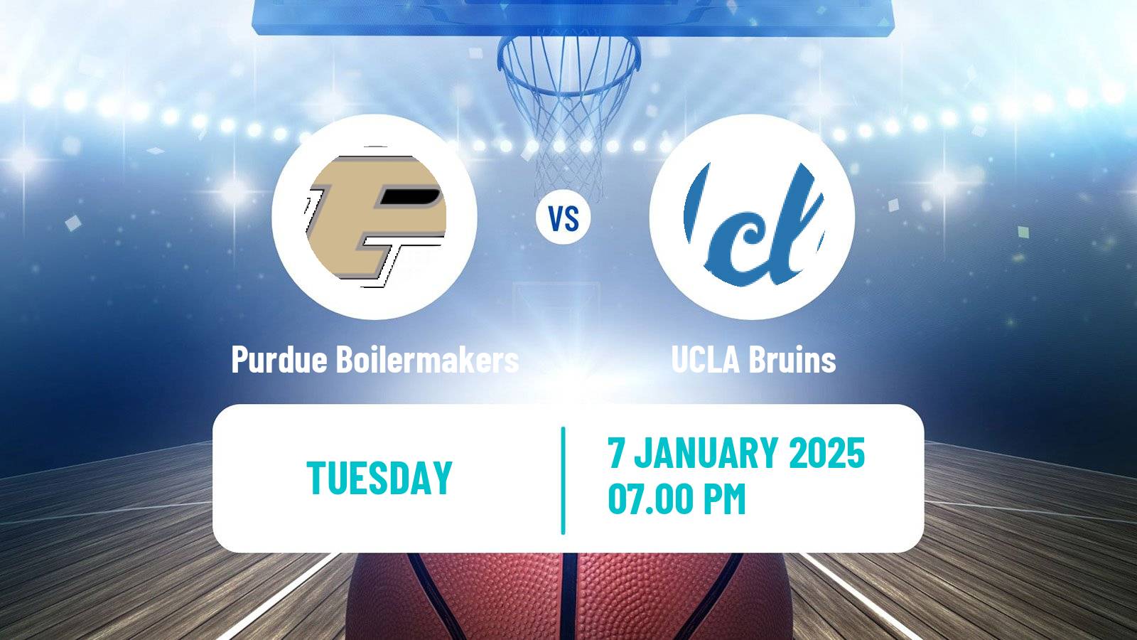 Basketball NCAA College Basketball Women Purdue Boilermakers - UCLA Bruins