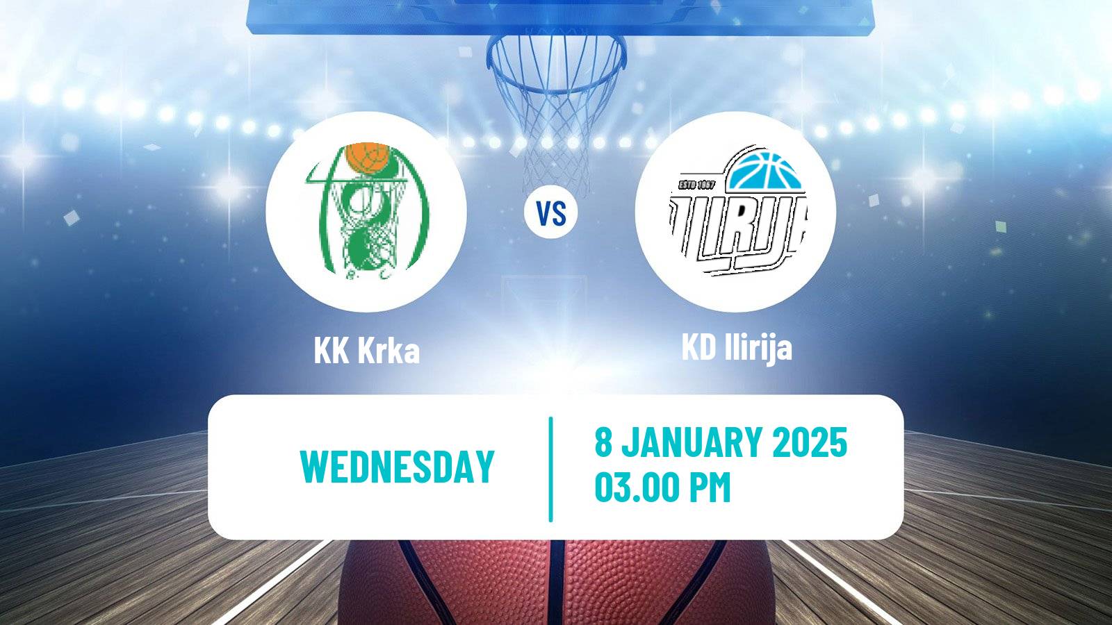 Basketball Slovenian Liga Basketball Krka - Ilirija