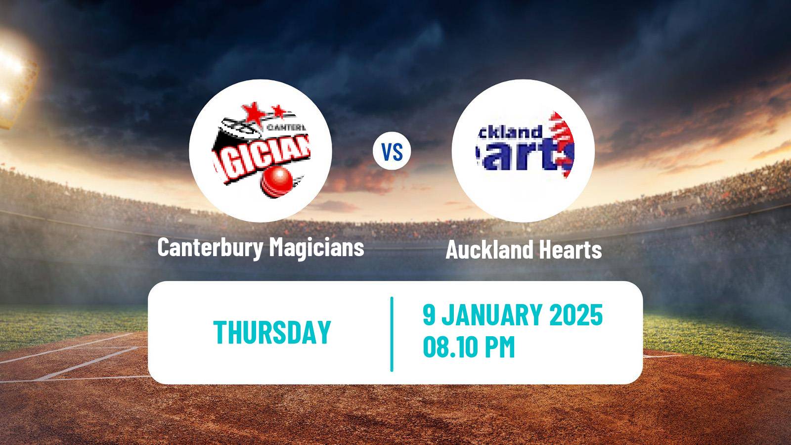 Cricket Super Smash Women Canterbury Magicians - Auckland Hearts