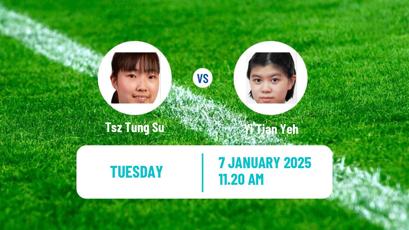 Table tennis Wtt Star Contender Doha Women Tsz Tung Su - Yi Tian Yeh