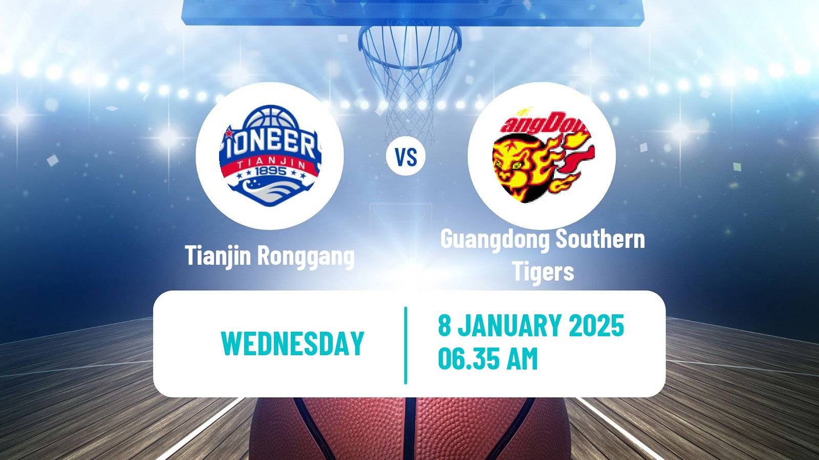 Basketball CBA Tianjin Ronggang - Guangdong Southern Tigers