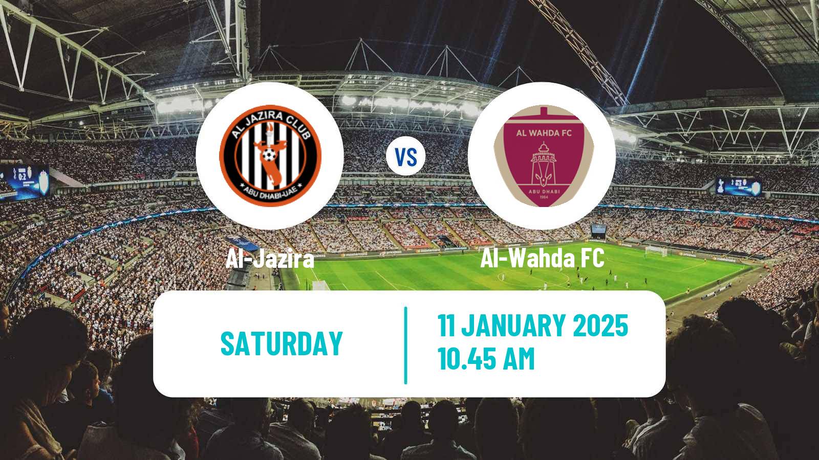 Soccer UAE Football League Al-Jazira - Al-Wahda