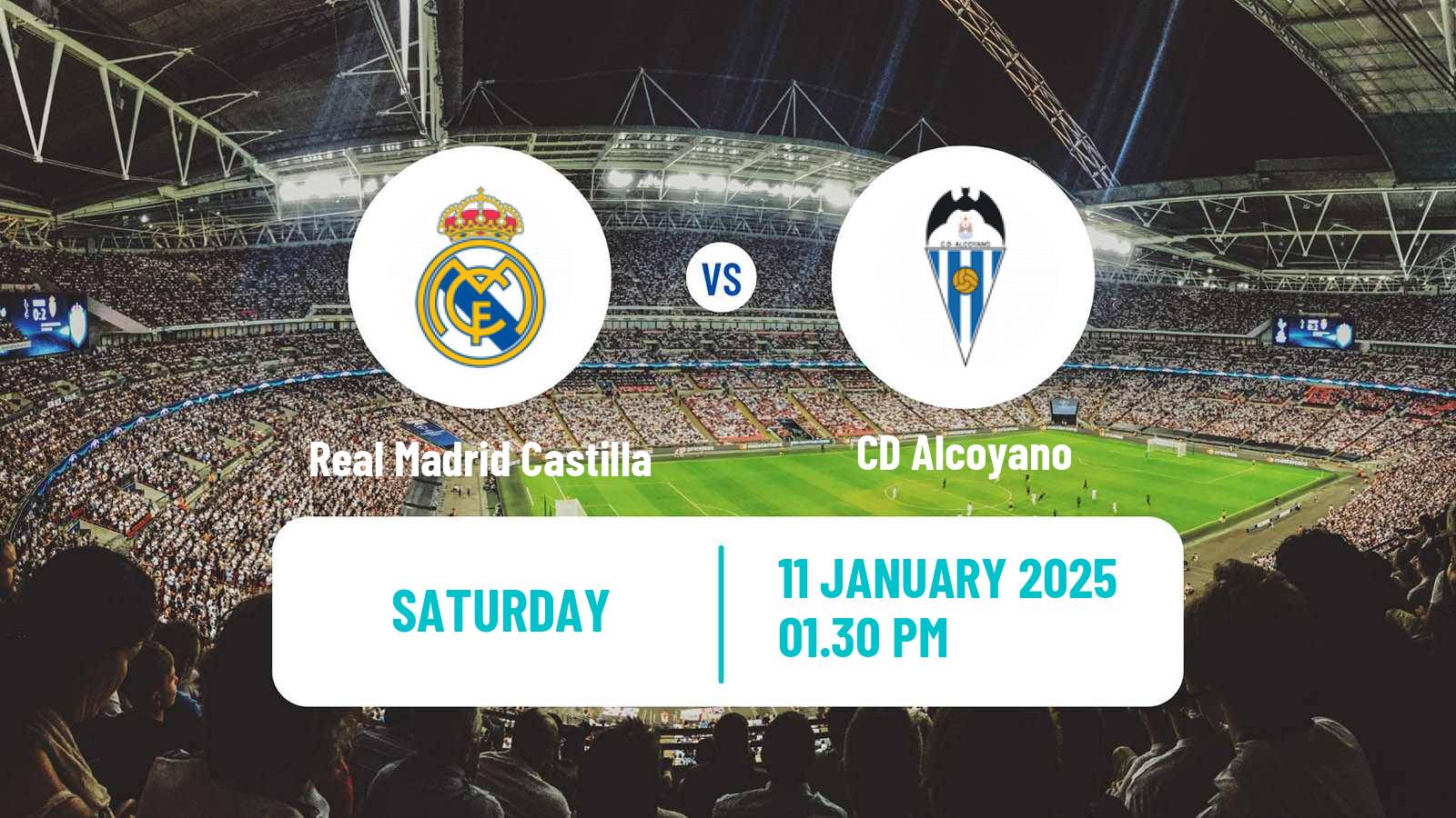 Soccer Spanish Primera RFEF Group 2 Real Madrid Castilla - Alcoyano