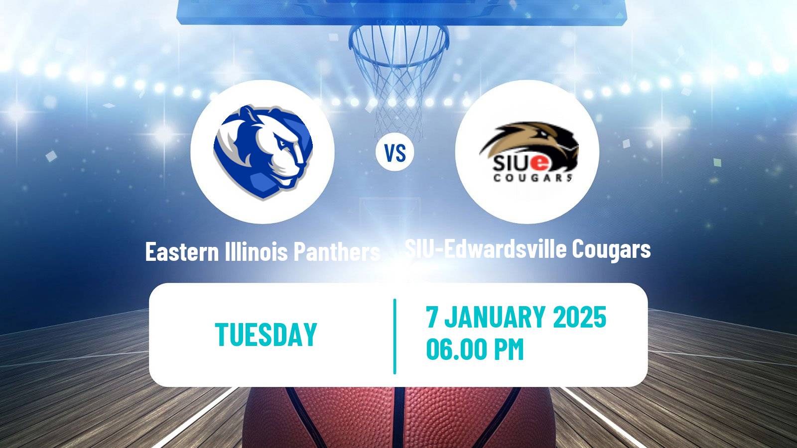 Basketball NCAA College Basketball Women Eastern Illinois Panthers - SIU-Edwardsville Cougars