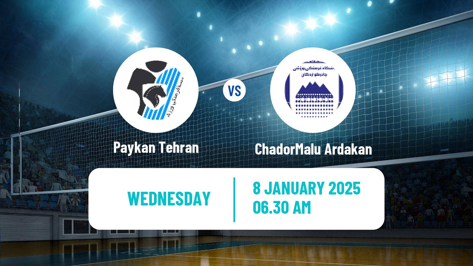 Volleyball Iran Super League Volleyball Paykan Tehran - ChadorMalu Ardakan