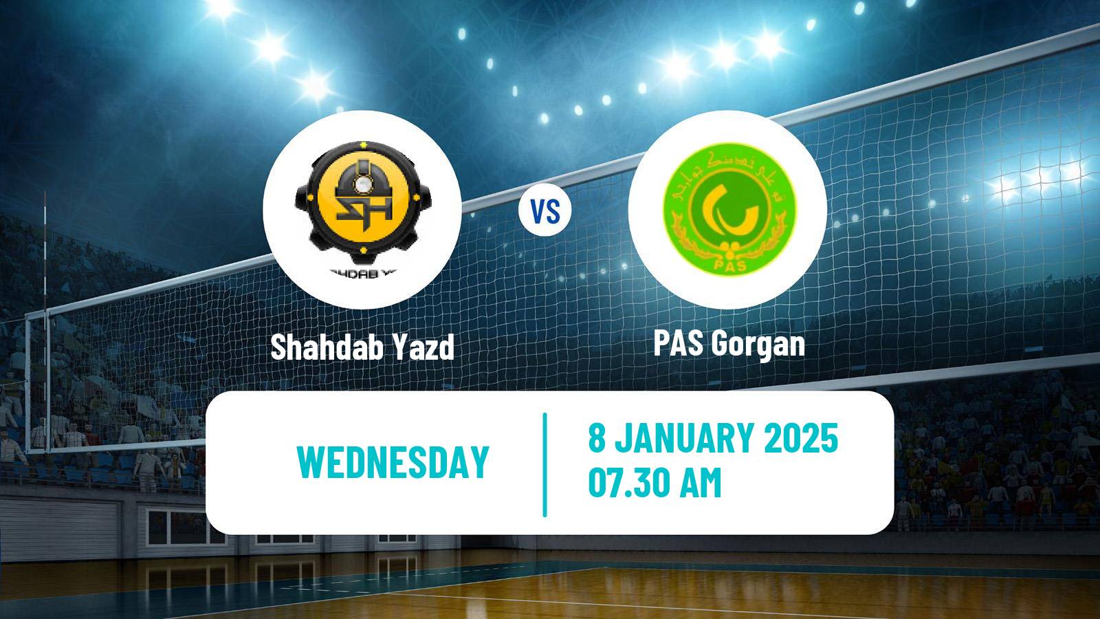 Volleyball Iran Super League Volleyball Shahdab Yazd - PAS Gorgan