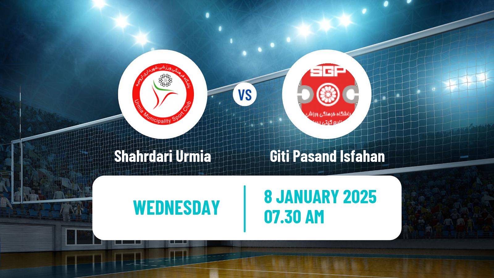 Volleyball Iran Super League Volleyball Shahrdari Urmia - Giti Pasand Isfahan