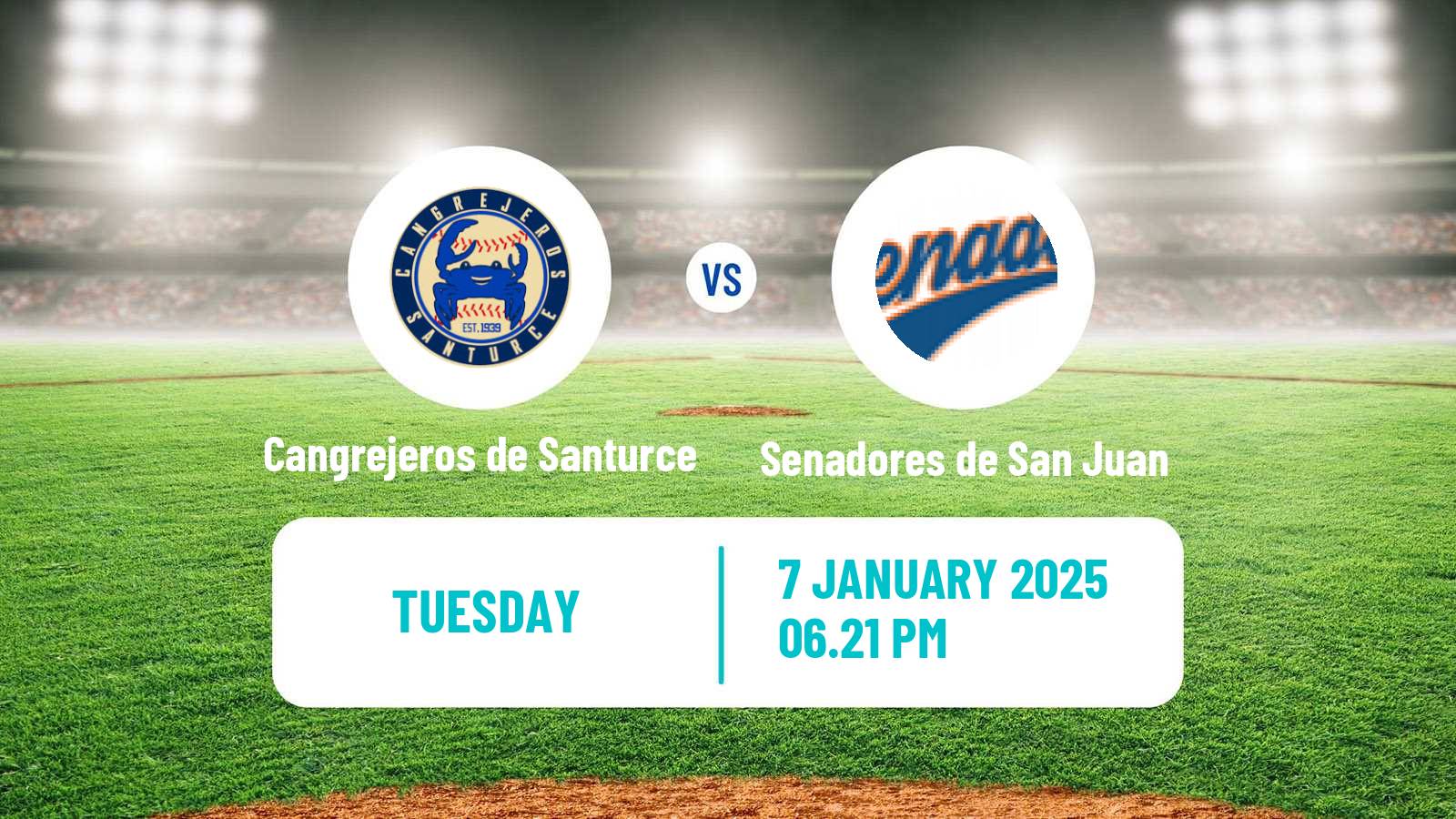 Baseball LBPRC Cangrejeros de Santurce - Senadores de San Juan