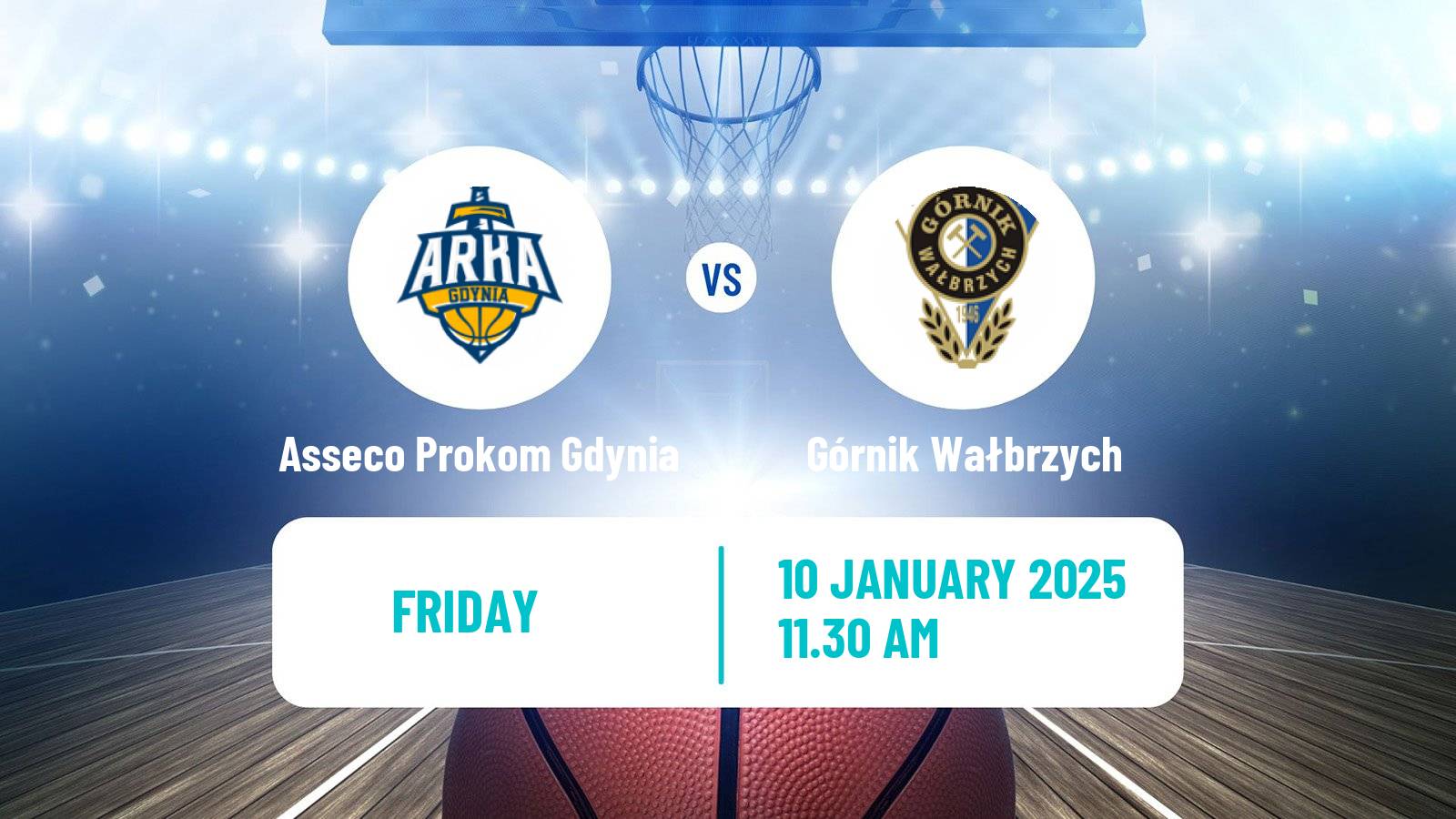 Basketball Polish Basket Liga Asseco Prokom Gdynia - Górnik Wałbrzych