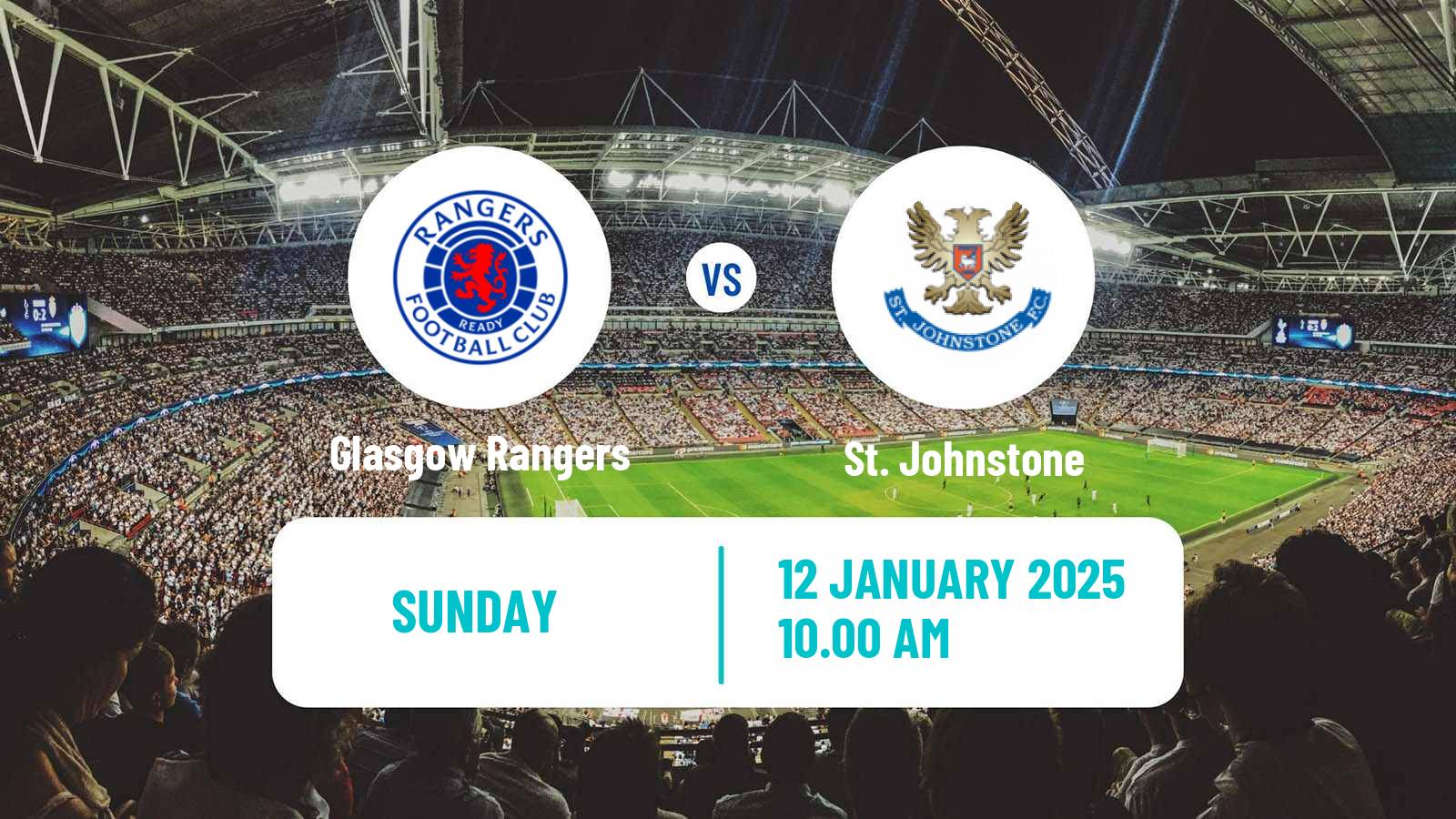 Soccer Scottish Premier League Glasgow Rangers - St. Johnstone