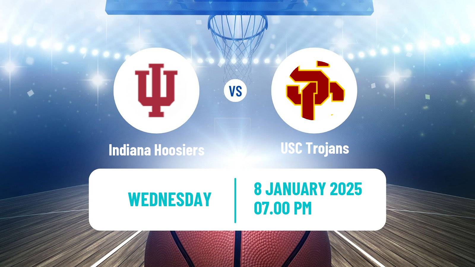 Basketball NCAA College Basketball Indiana Hoosiers - USC Trojans