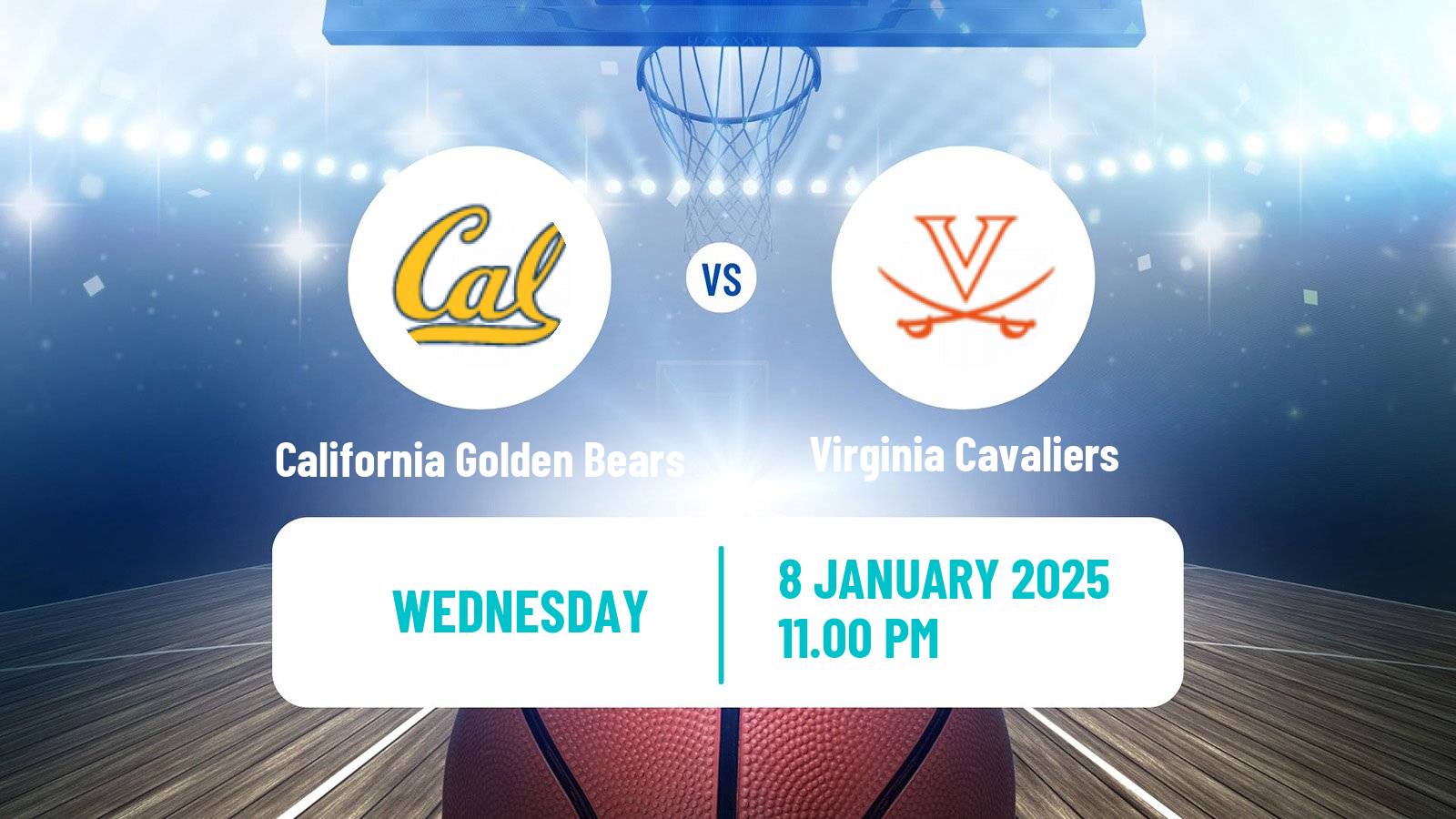 Basketball NCAA College Basketball California Golden Bears - Virginia Cavaliers