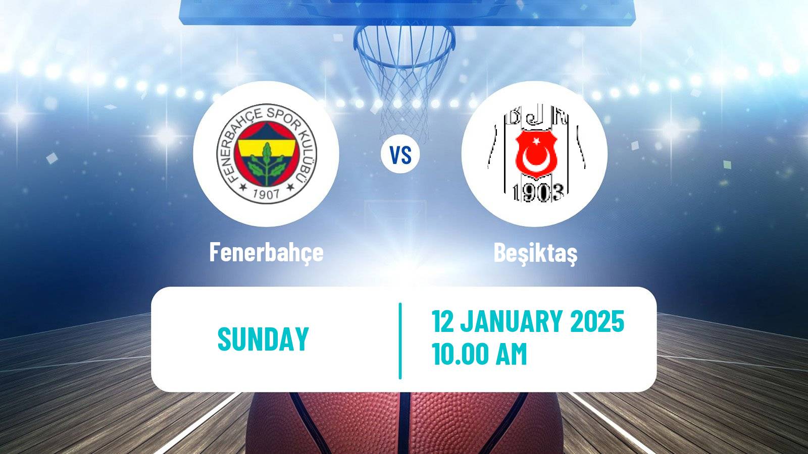 Basketball Turkish Basketball Super Ligi Fenerbahçe - Beşiktaş