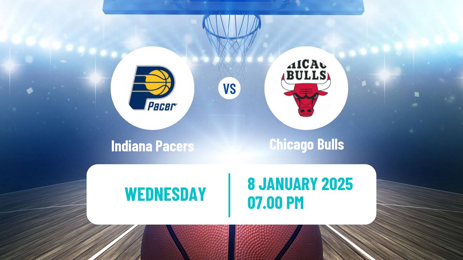 Basketball NBA Indiana Pacers - Chicago Bulls