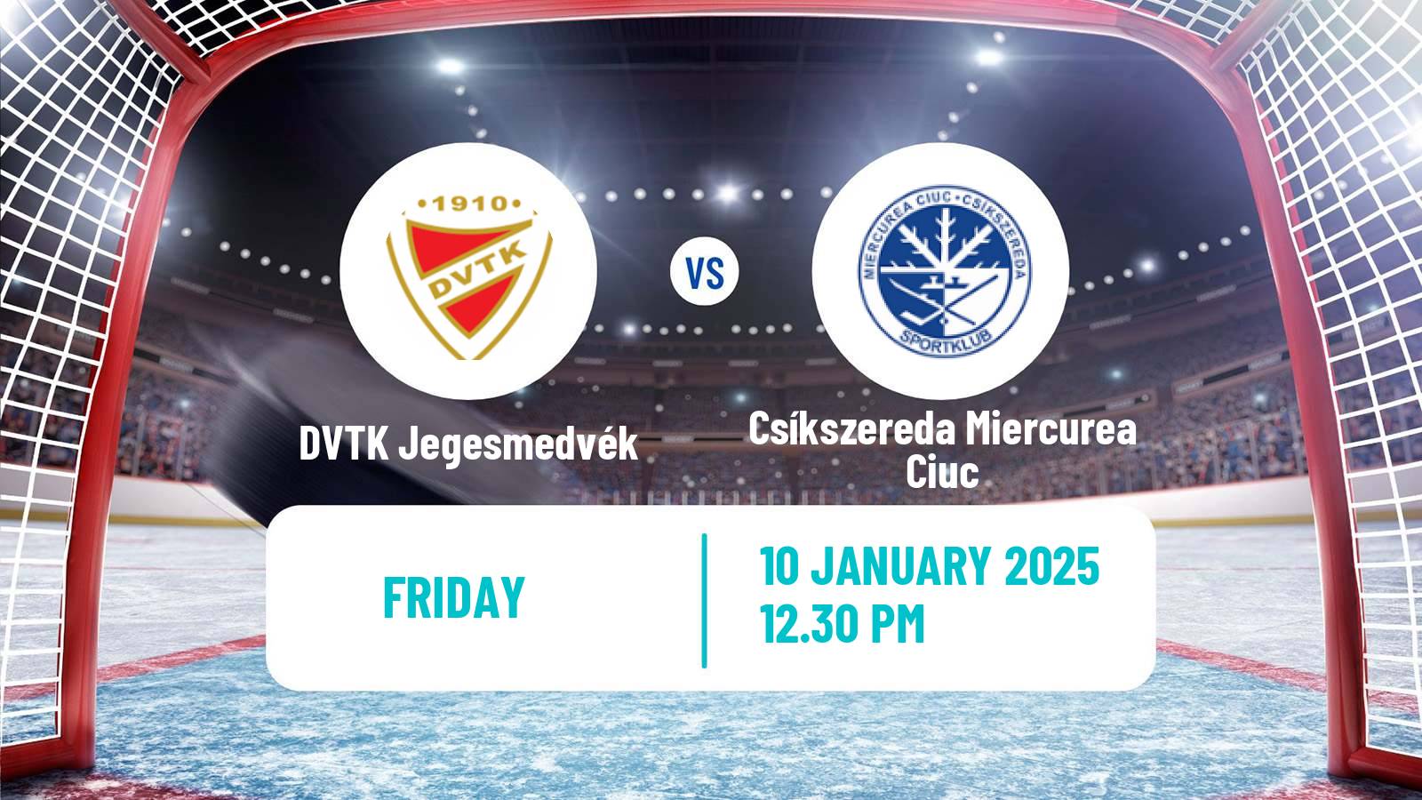 Hockey Hungarian Erste Liga Hockey DVTK Jegesmedvék - Csíkszereda Miercurea Ciuc