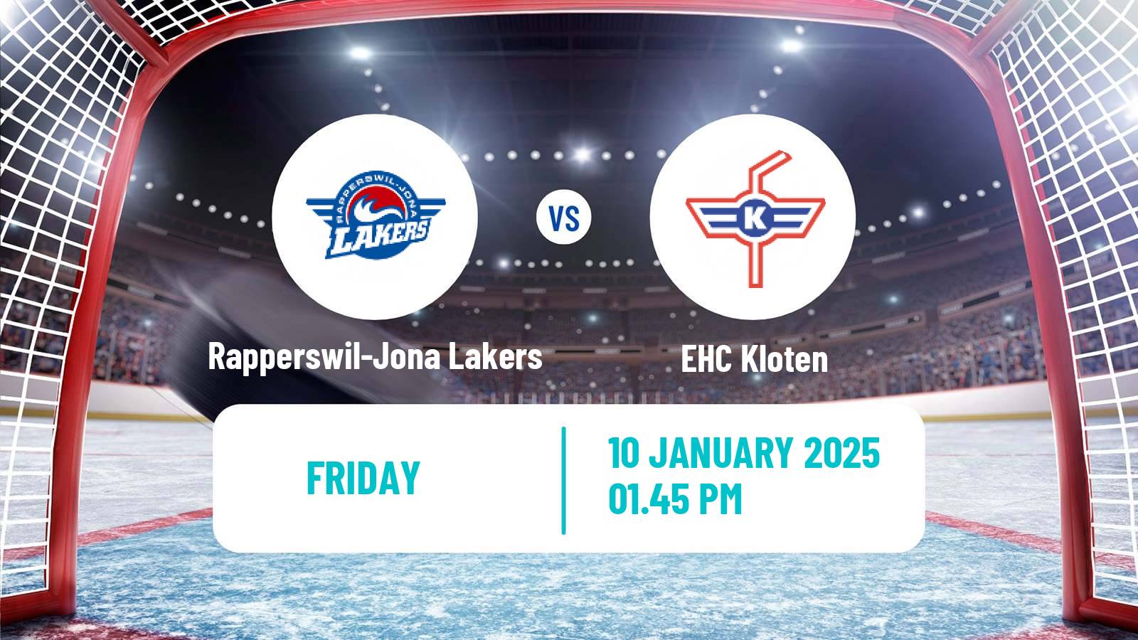 Hockey Swiss National League Hockey Rapperswil-Jona Lakers - EHC Kloten