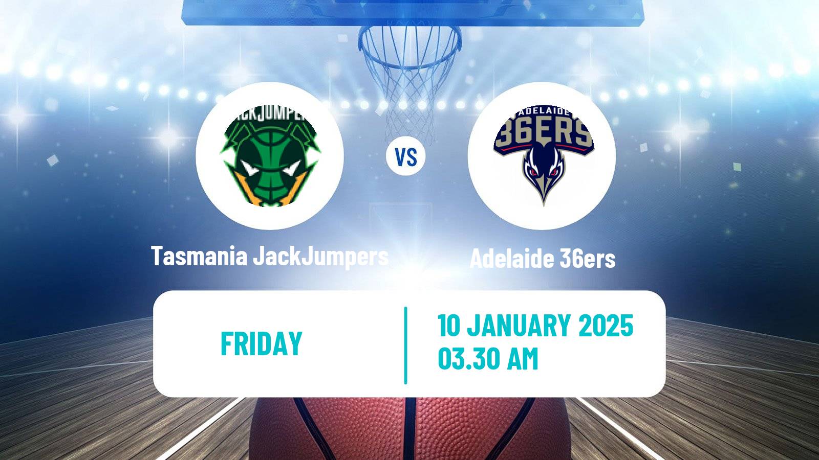 Basketball Australian NBL Tasmania JackJumpers - Adelaide 36ers