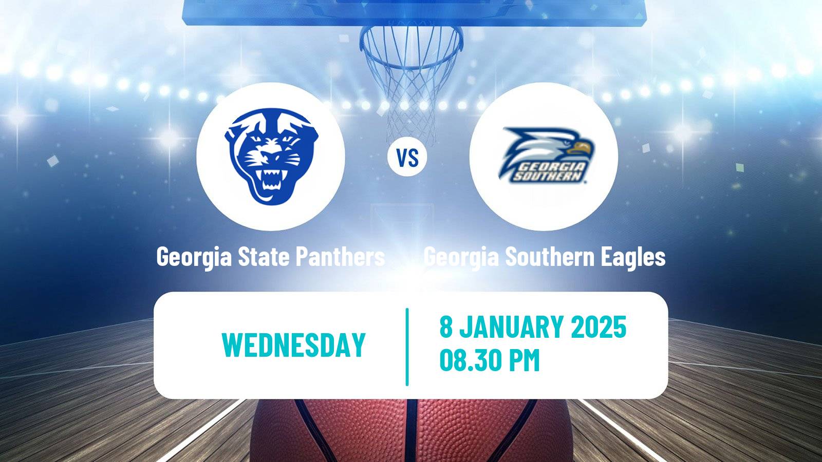 Basketball NCAA College Basketball Georgia State Panthers - Georgia Southern Eagles