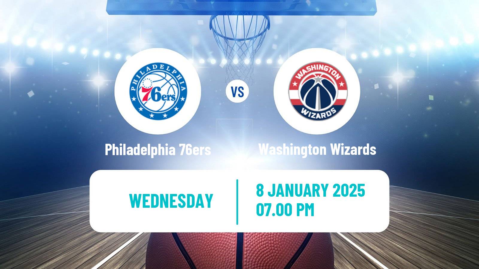 Basketball NBA Philadelphia 76ers - Washington Wizards