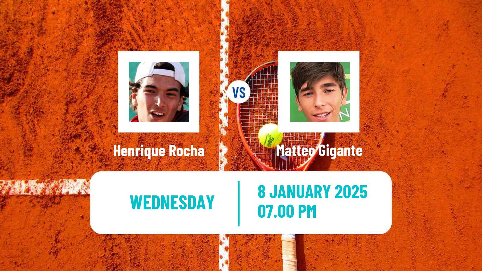 Tennis ATP Australian Open Henrique Rocha - Matteo Gigante