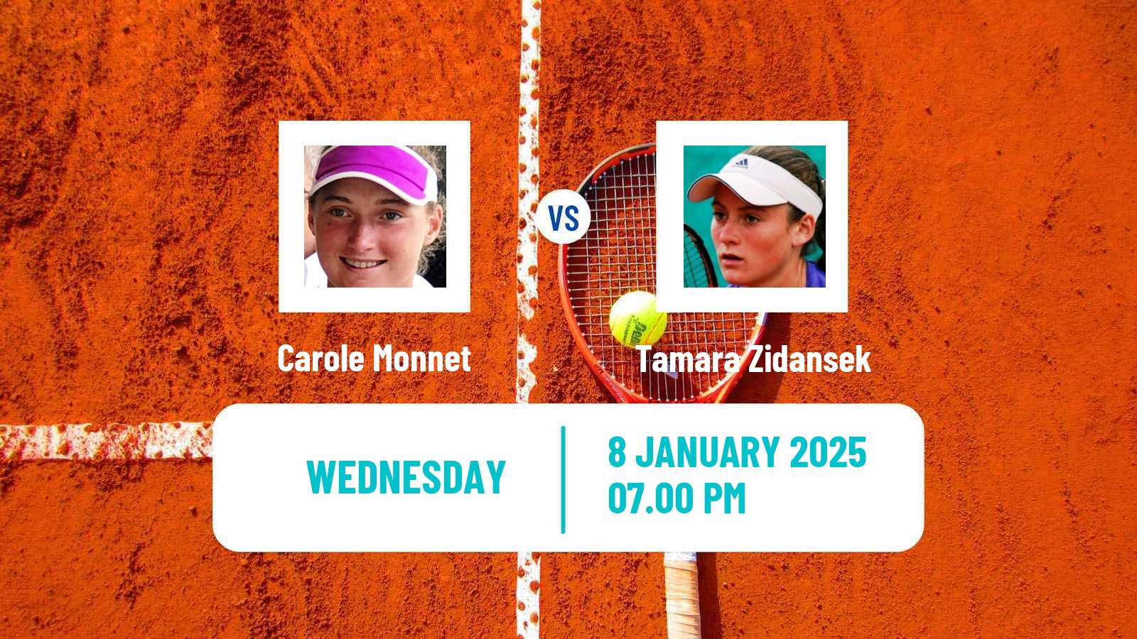 Tennis WTA Australian Open Carole Monnet - Tamara Zidansek