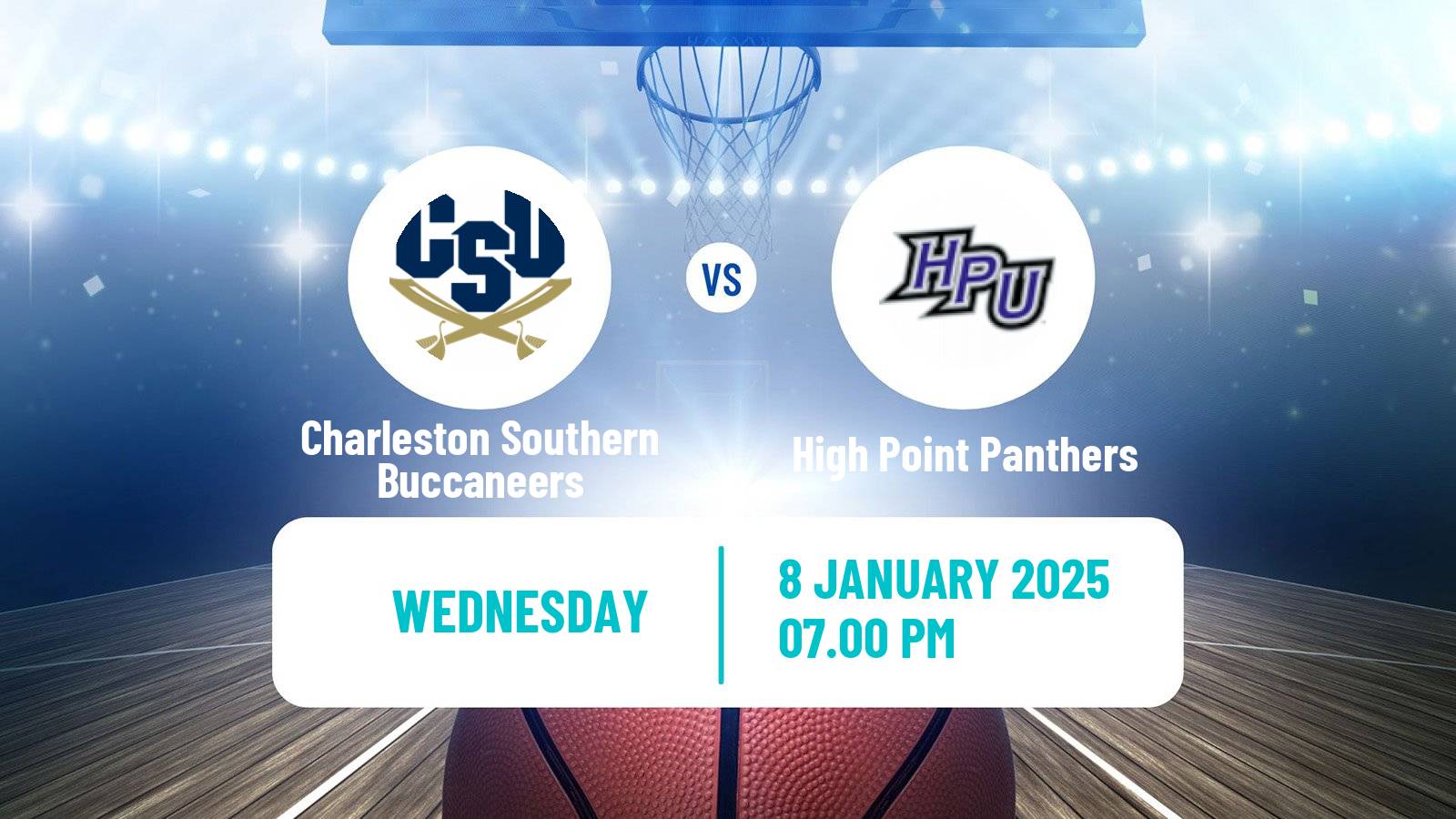 Basketball NCAA College Basketball Charleston Southern Buccaneers - High Point Panthers