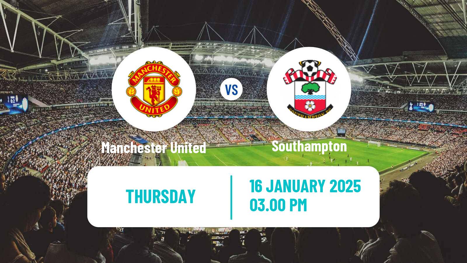 Soccer English Premier League Manchester United - Southampton