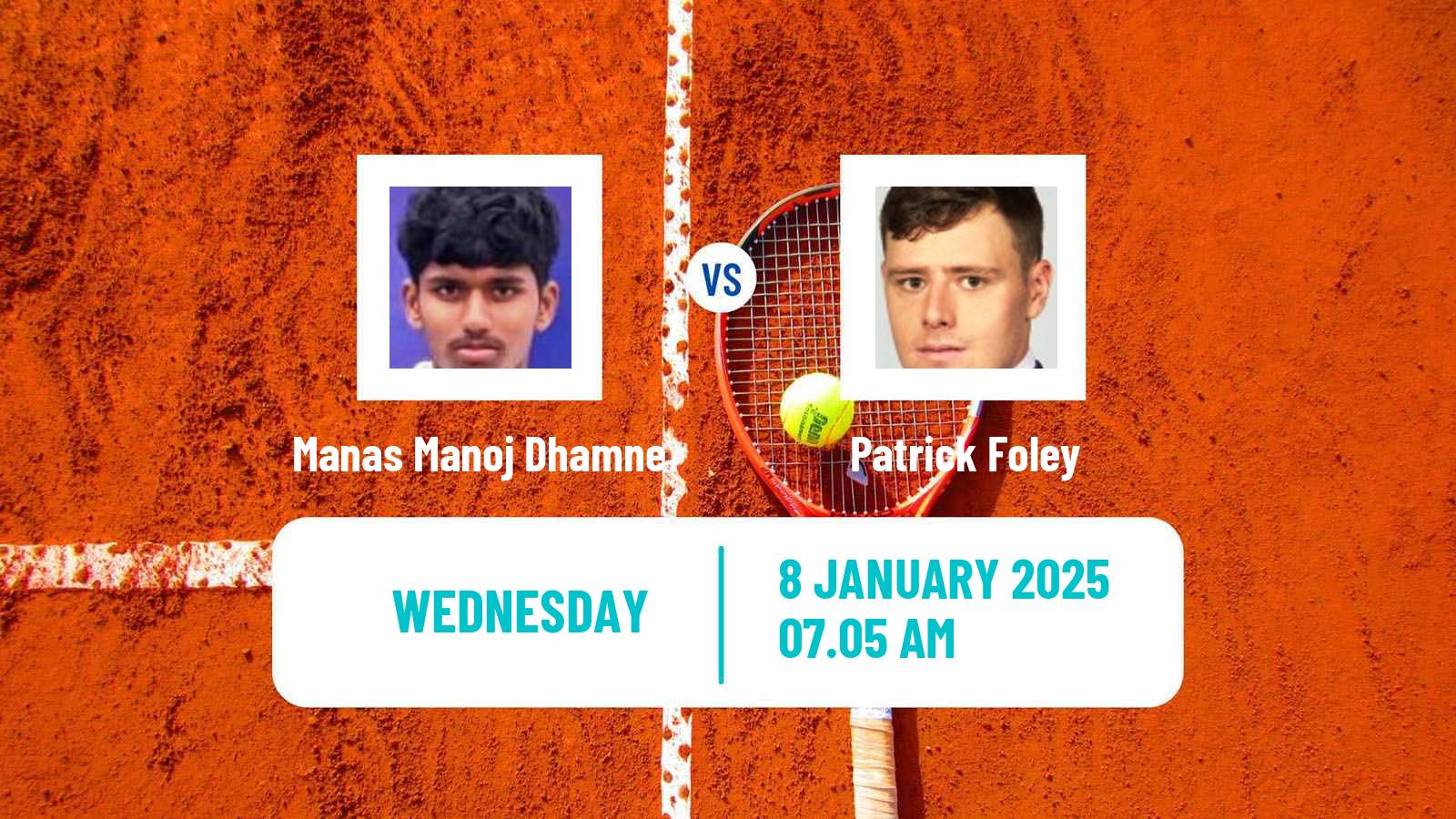 Tennis ITF M15 Manacor Men Manas Manoj Dhamne - Patrick Foley