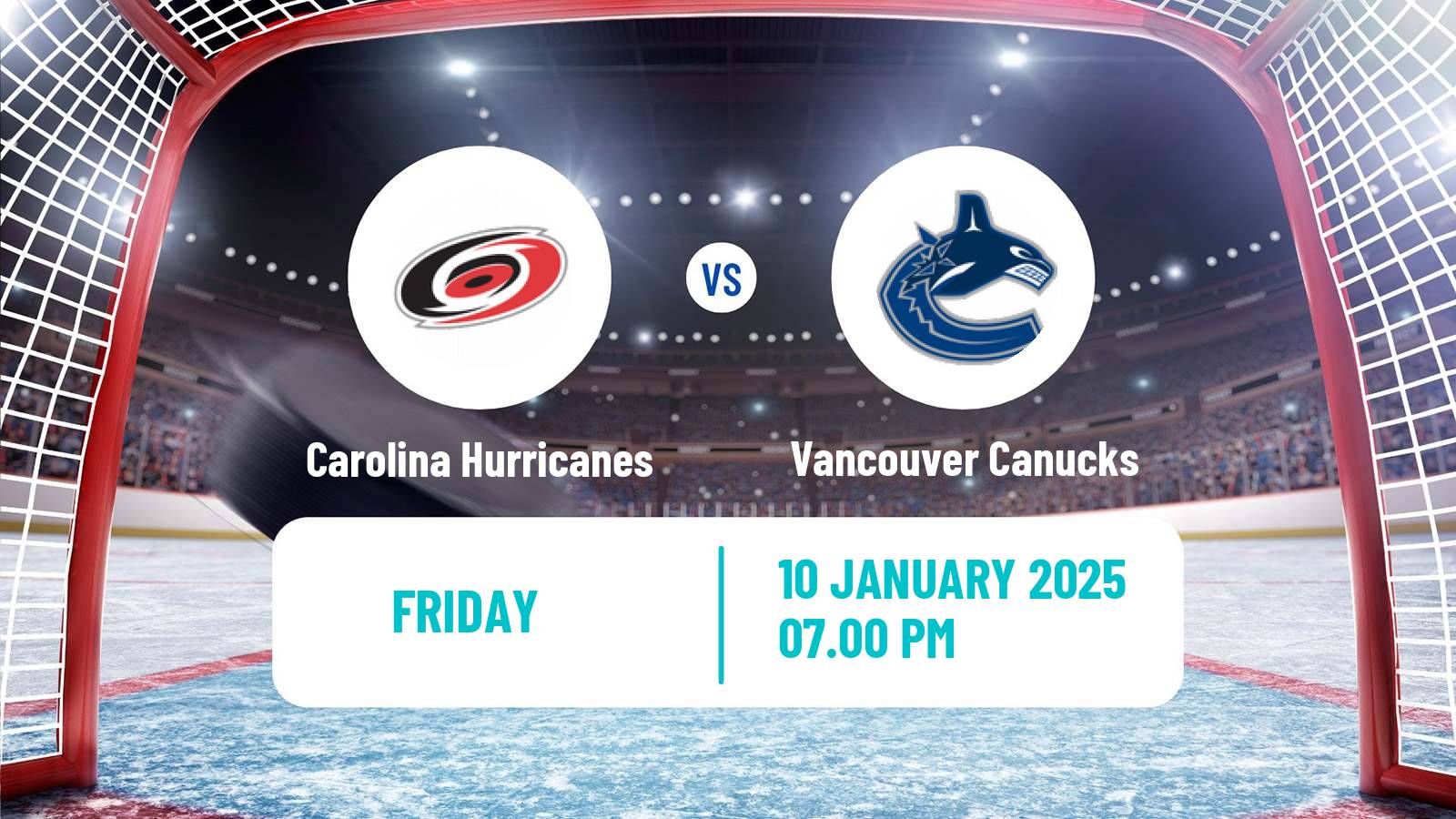 Hockey NHL Carolina Hurricanes - Vancouver Canucks