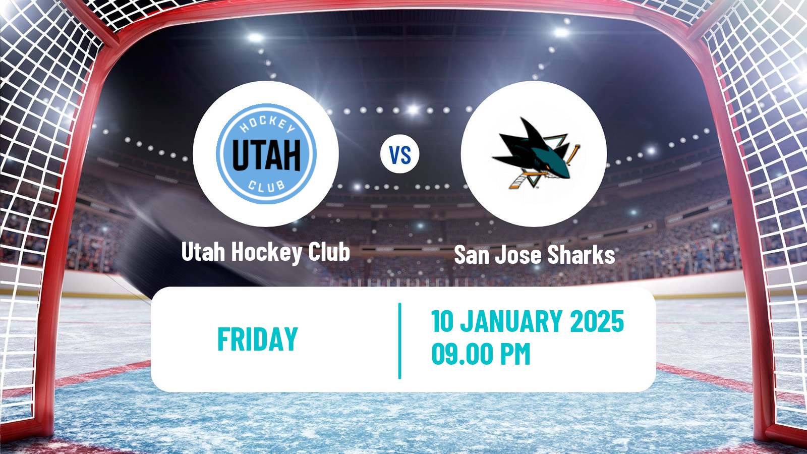 Hockey NHL Utah Hockey Club - San Jose Sharks