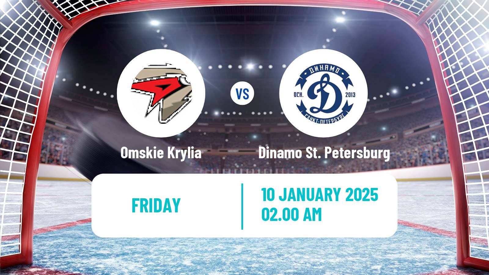 Hockey VHL Omskie Krylia - Dinamo St. Petersburg