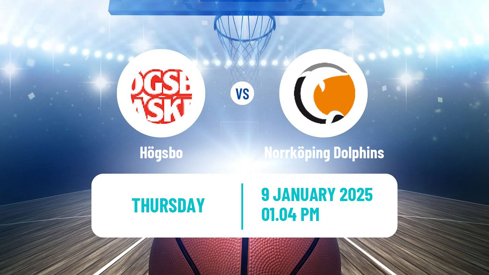 Basketball Swedish Basketligan Högsbo - Norrköping Dolphins