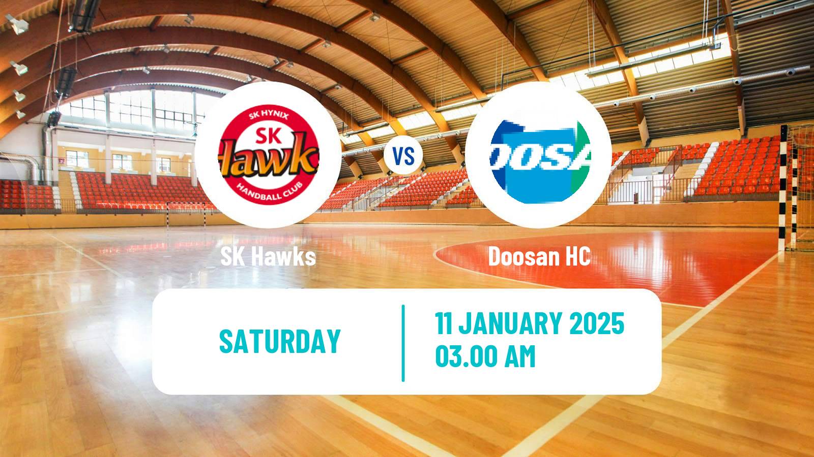 Handball South Korean 1st League Handball SK Hawks - Doosan