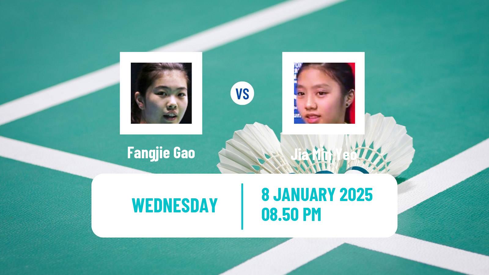 Badminton BWF World Tour Malaysia Open Women Fangjie Gao - Jia Min Yeo