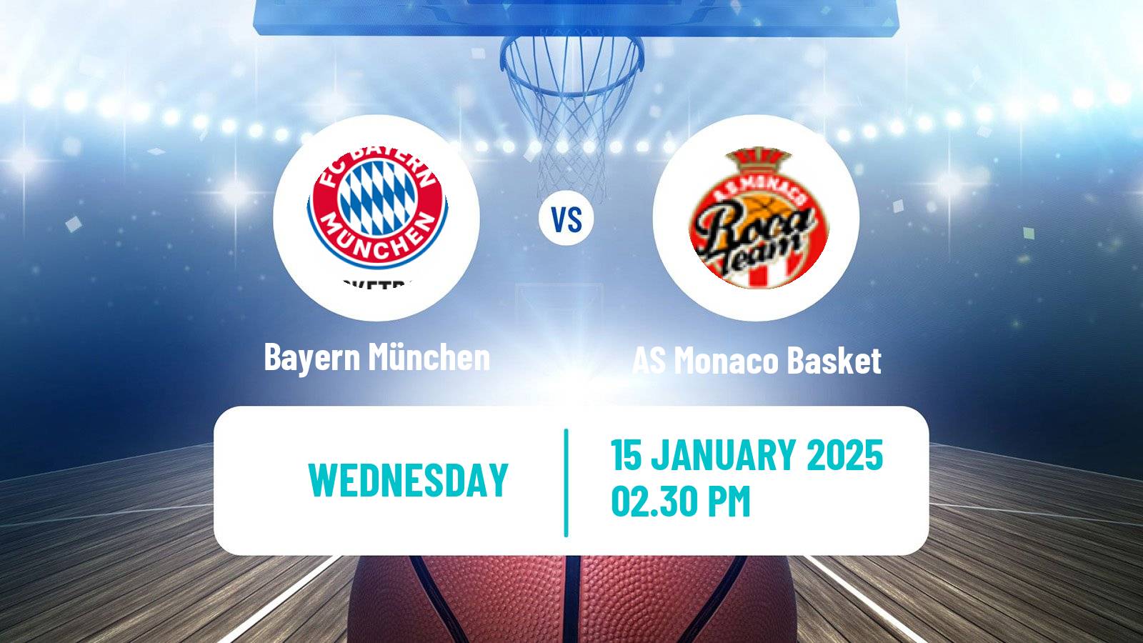 Basketball Euroleague Bayern München - AS Monaco Basket