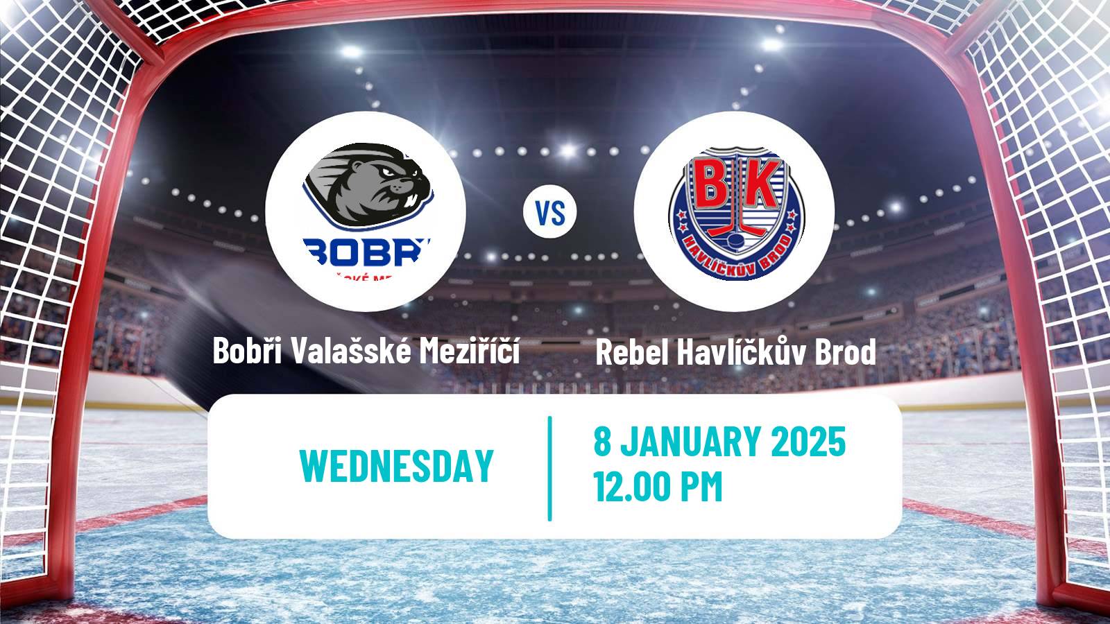 Hockey Czech 2 Liga Hockey East Bobři Valašské Meziříčí - Rebel Havlíčkův Brod