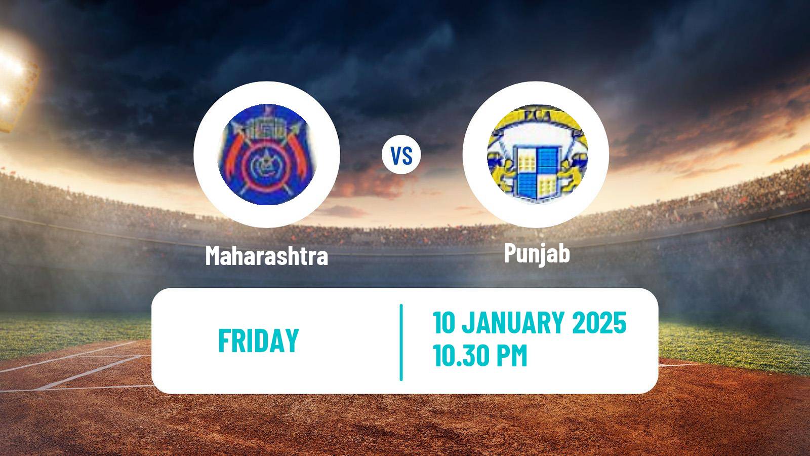 Cricket Vijay Hazare Trophy Maharashtra - Punjab