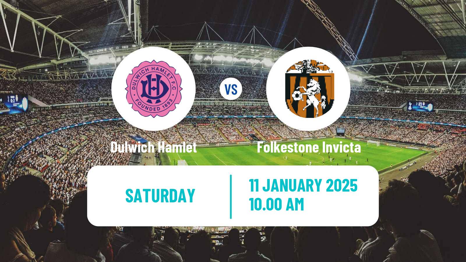 Soccer English Isthmian League Premier Division Dulwich Hamlet - Folkestone Invicta