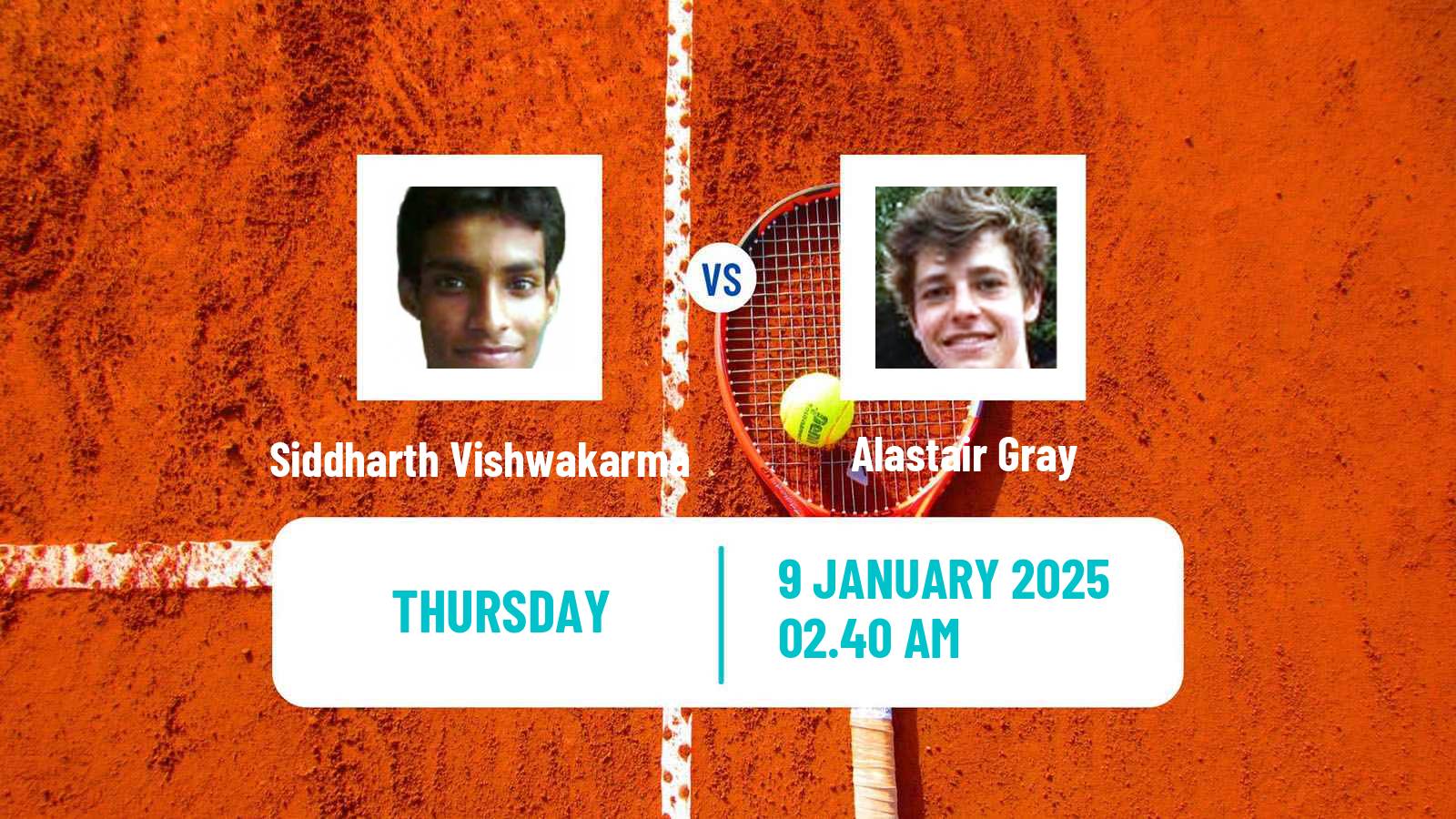 Tennis ITF M25 Bhopal Men Siddharth Vishwakarma - Alastair Gray