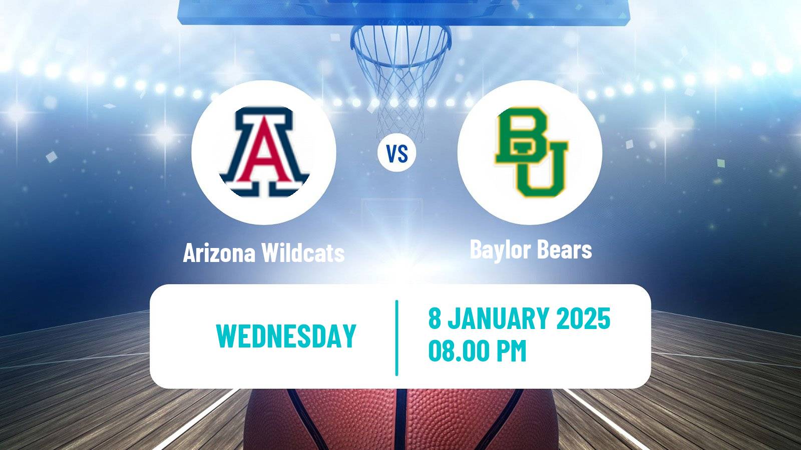 Basketball NCAA College Basketball Women Arizona Wildcats - Baylor Bears