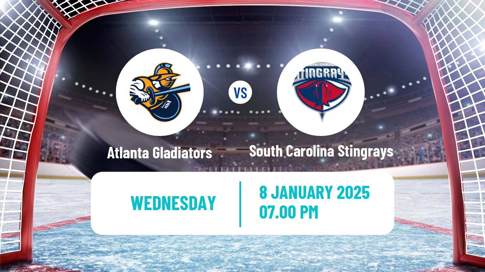 Hockey ECHL Atlanta Gladiators - South Carolina Stingrays