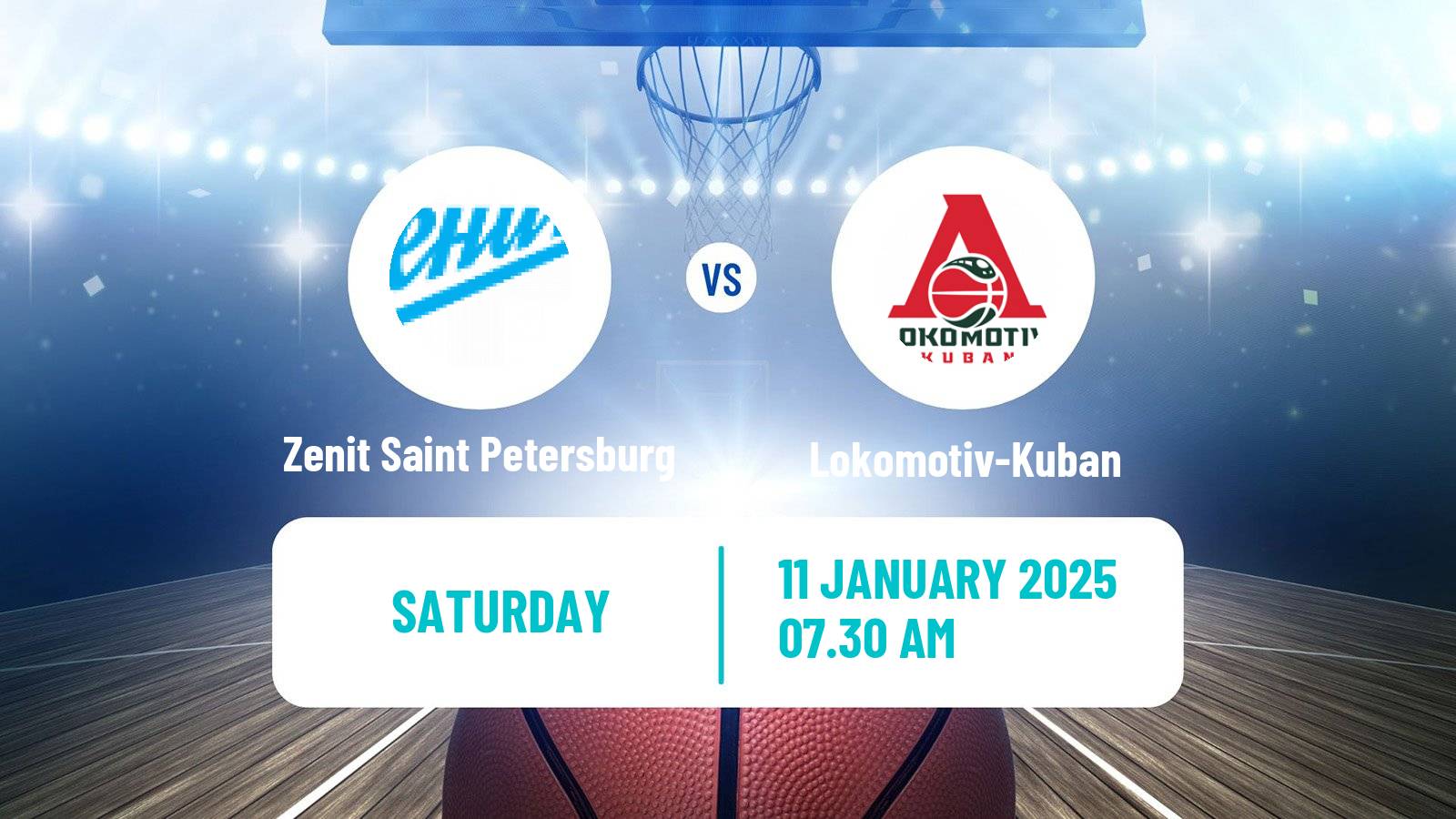 Basketball VTB United League Zenit Saint Petersburg - Lokomotiv-Kuban