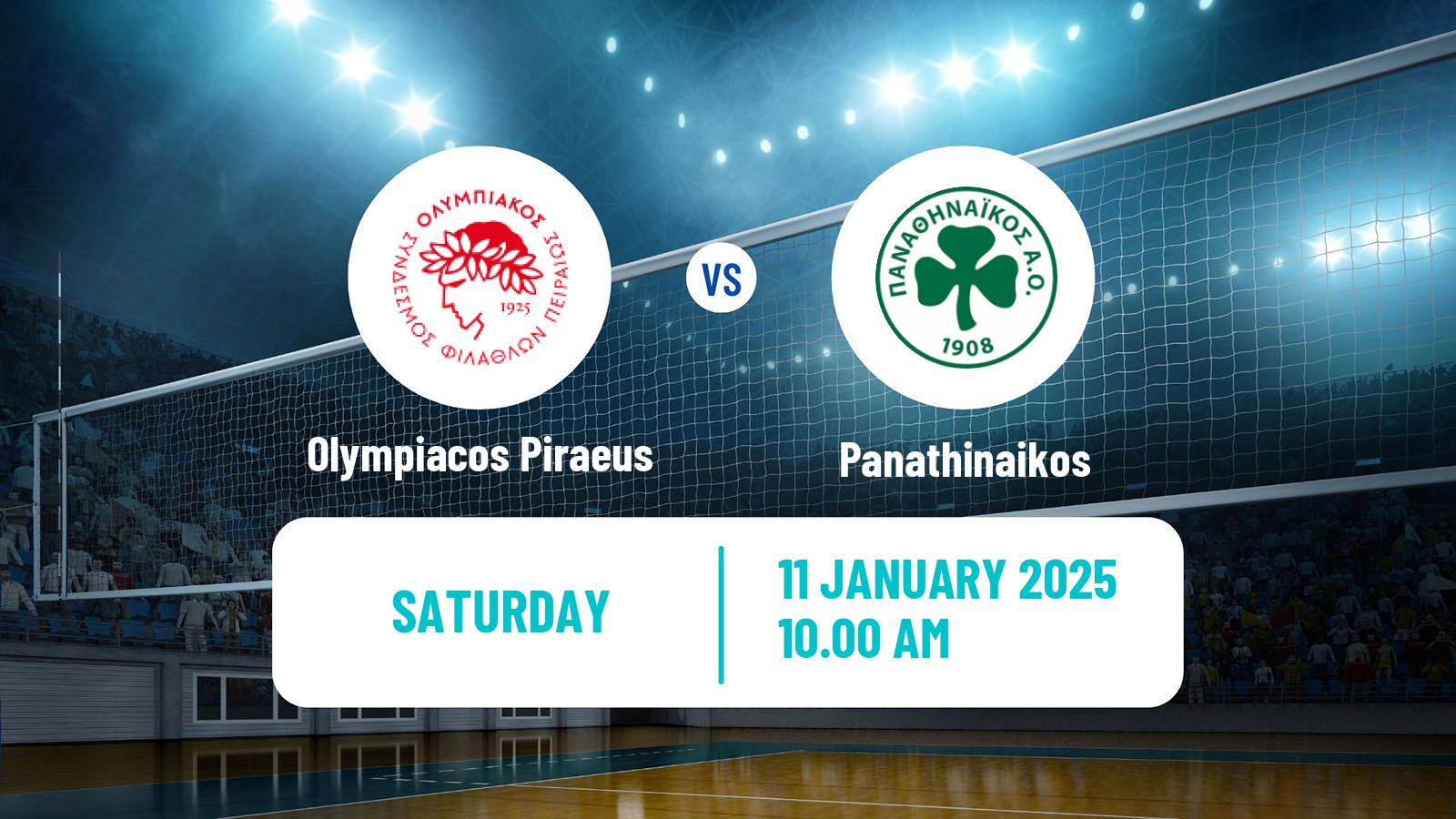 Volleyball Greek A1 Ethniki Volleyball Olympiacos Piraeus - Panathinaikos