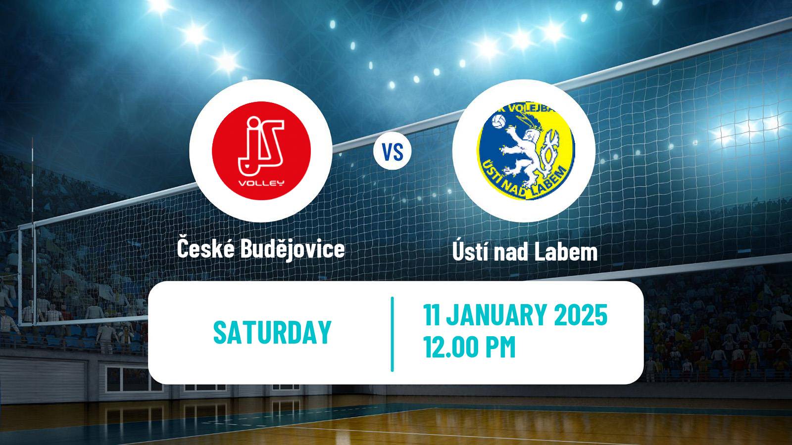 Volleyball Czech Extraliga Volleyball České Budějovice - Ústí nad Labem