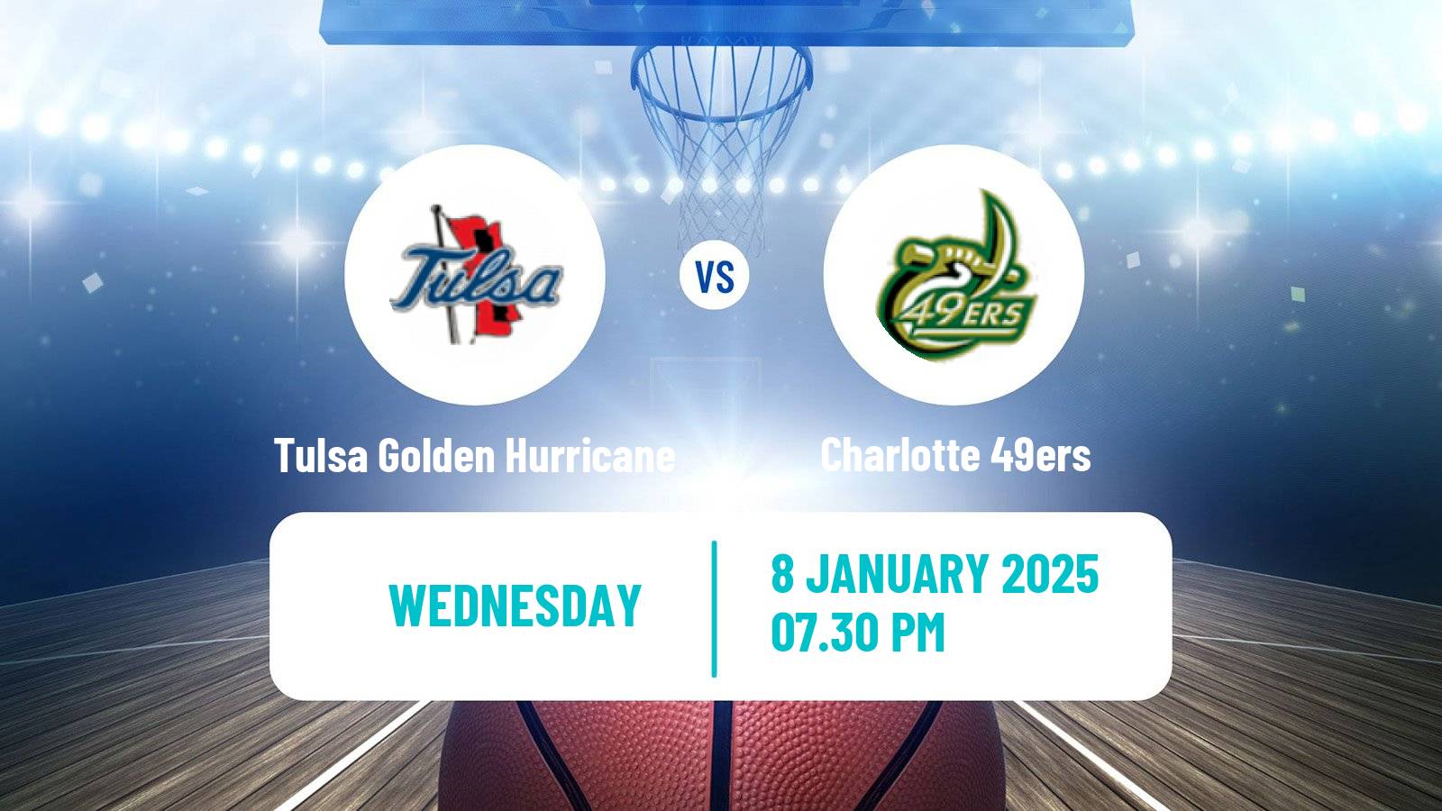 Basketball NCAA College Basketball Women Tulsa Golden Hurricane - Charlotte 49ers