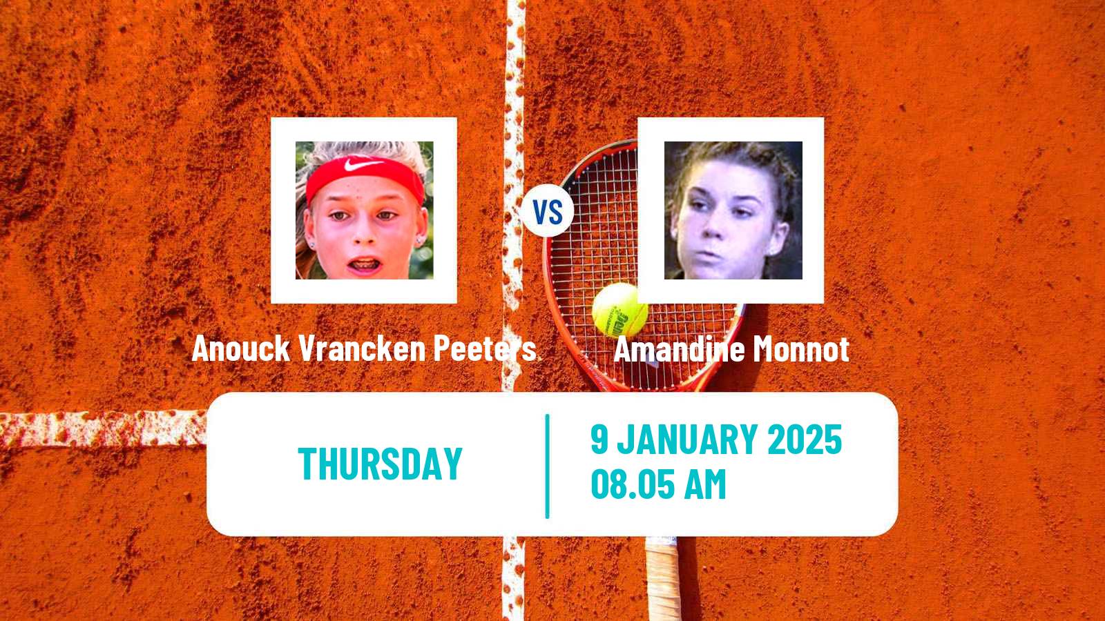 Tennis ITF W15 Oslo Women Anouck Vrancken Peeters - Amandine Monnot