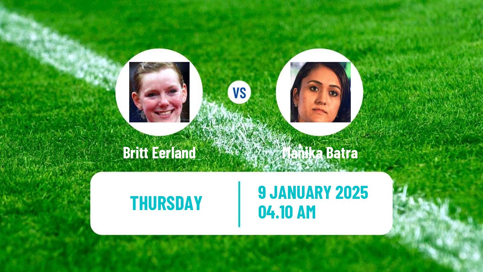 Table tennis Wtt Star Contender Doha Women Britt Eerland - Manika Batra