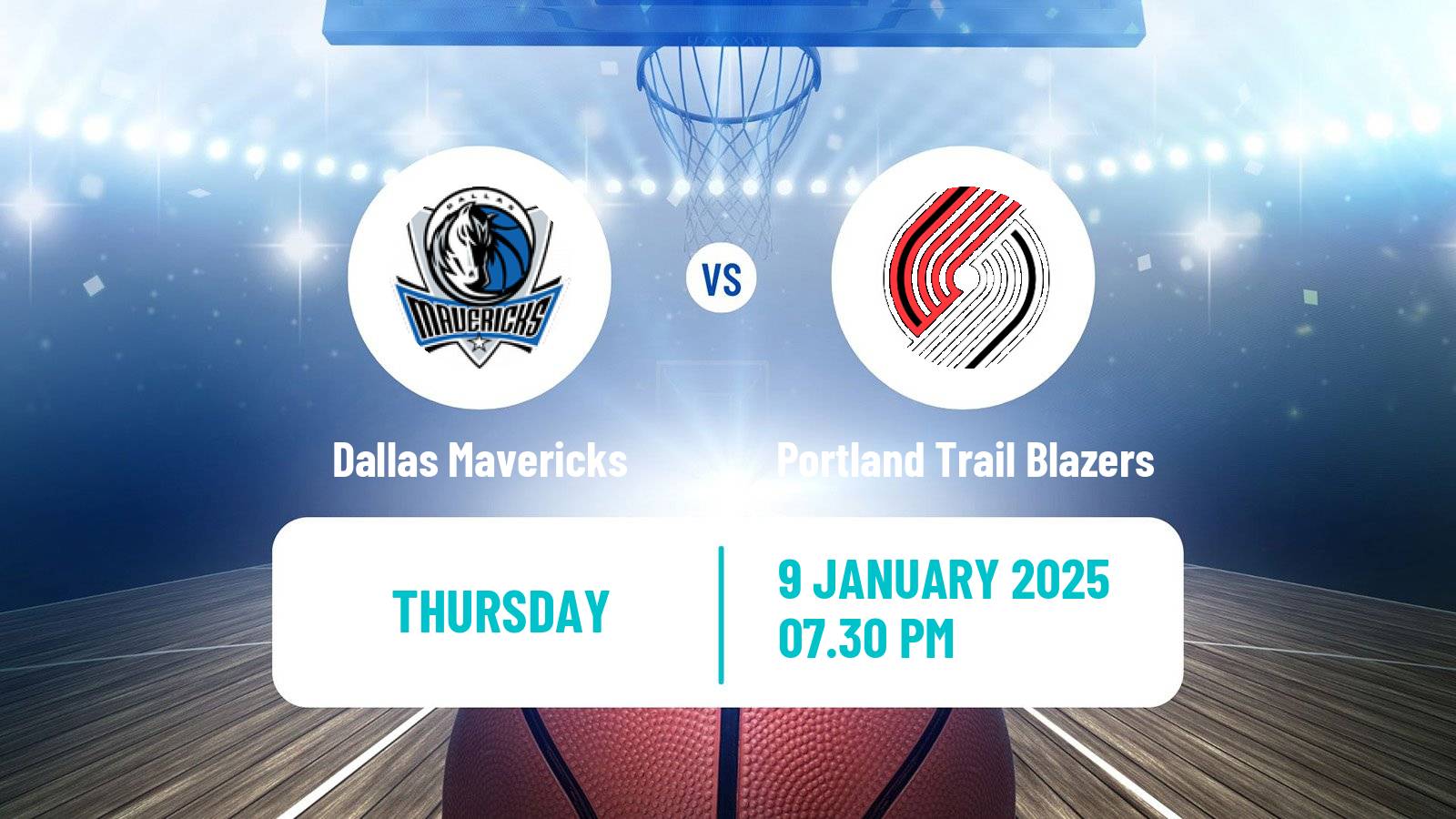 Basketball NBA Dallas Mavericks - Portland Trail Blazers