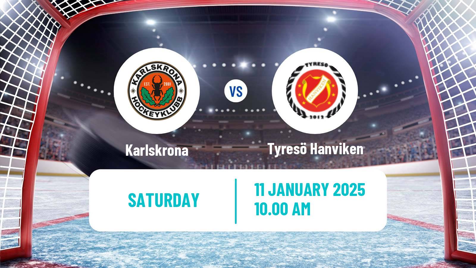 Hockey Swedish Hockey AllEttan Södra Karlskrona - Tyresö Hanviken